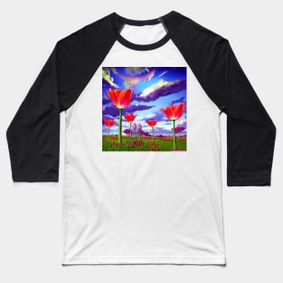 Aromatic Flower Baseball T-Shirt